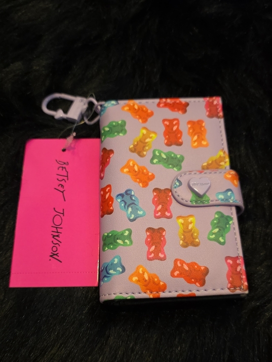 Betsey Johnson Accessories - Betsey Johnson Lavender Card Holder Wallet with Multi-Colored Gummy Bears